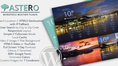 Astero v.2.0.1 – WordPress Weather Plugin Free Download