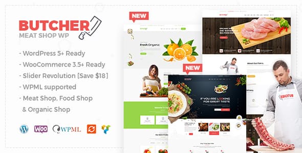 Butcher – Meat, Organic Shop Woocommerce WordPress Theme v.2.23 Download