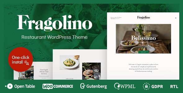Fragolino v.1.0.5 – an Exquisite Restaurant WordPress Theme