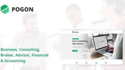 Pogon Business and Finance Corporate WordPress Theme v.1.0.7 Download