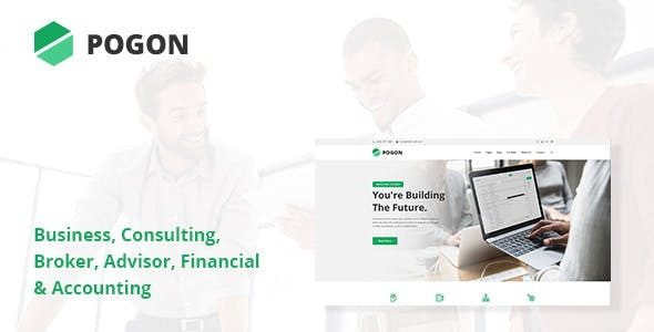 Pogon Business and Finance Corporate WordPress Theme v.1.0.7 Download