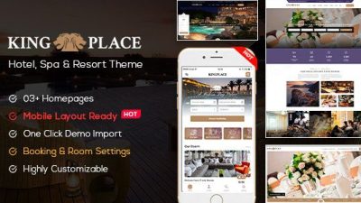 KingPlace v1.2.4 NULLED – Hotel, Spa and Resorts Booking WordPress Theme Download