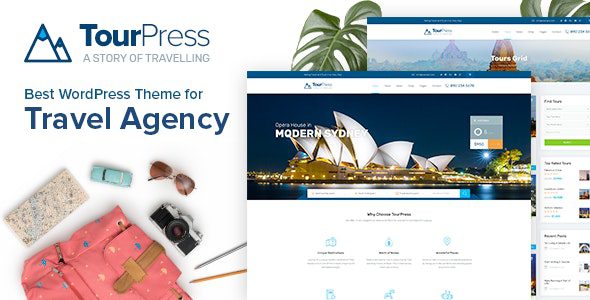 TourPress v.1.1.8 – Travel Booking WordPress Theme Download