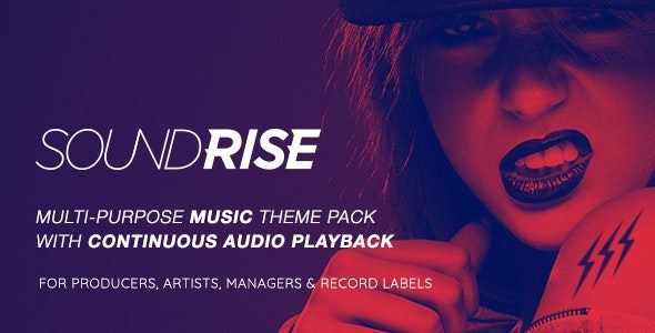 SoundRise – Artists, Producers and Record Labels WordPress Theme v.1.5.7 Download