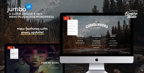 Jumbo: A 3-in-1 full-screen menu for WordPress v3.7 Download