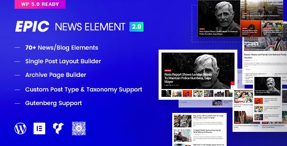 Epic News Elements – Add Ons for Elementor & WPBakery Page Builder v.2.3.4 Download