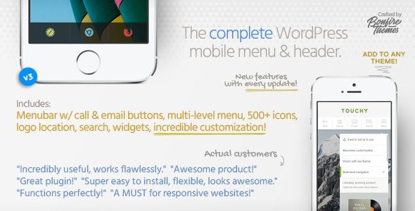 Touchy v4.4 – WordPress Mobile Menu Plugin