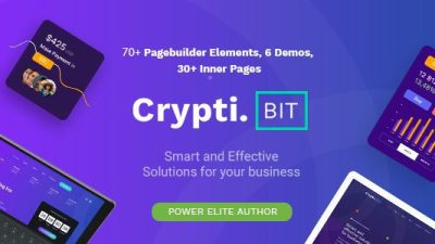 CryptiBIT – Technology, Cryptocurrency, ICOIEO Landing Page WordPress Theme v.1.3 Download
