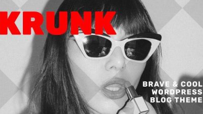Krunk – Brave & Cool WordPress Blog Theme v5.0.1 Download