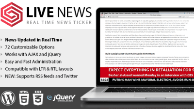 Live News v.2.14 – Real Time News Ticker Free Download