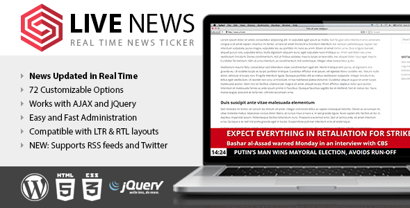 Live News v.2.14 – Real Time News Ticker Free Download