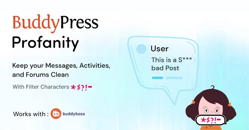 BuddyPress Profanity Filter v.1.1.1 Download