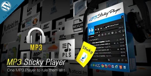 MP3 Sticky Player v.7.2 WordPress Plugin
