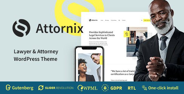 Attornix – Lawyer WordPress Theme v.1.0.2 Download