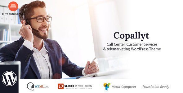 Copallyt – Call Center & Telemarketing WordPress Theme v.3.6 Free Download