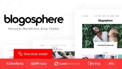 Blogosphere v.1.0.7 – Multipurpose Blogging Theme Download