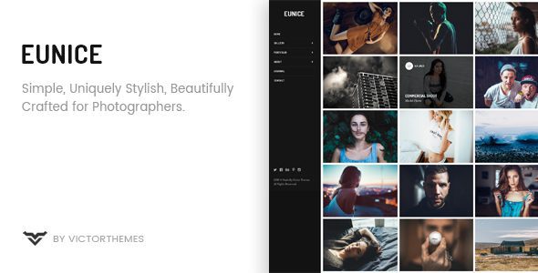 Eunice – Photography Portfolio WordPress Theme v.1.8.1 Download