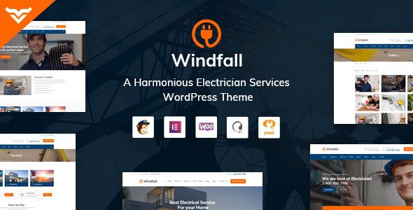 Windfall – Electrician Services WordPress Theme v.1.4 Download