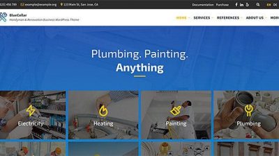 BlueCollar – Handyman & Renovation Business WP Theme v.2.6.1 Download