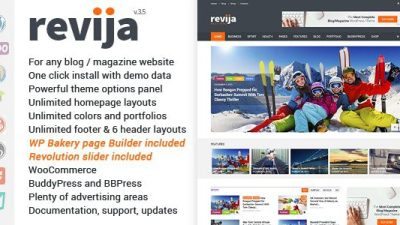 Revija v3.5 – Blog & News WordPress Theme Download
