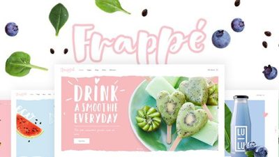 Frappé v1.6.1 – smoothies, juices and organic food WordPress Download