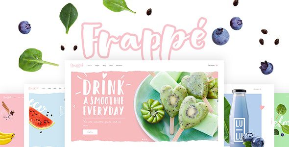 Frappé v1.6.1 – smoothies, juices and organic food WordPress Download