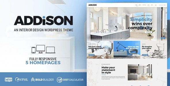 Addison v.1.3.0 – Architecture & Interior Design WordPress Theme GPL