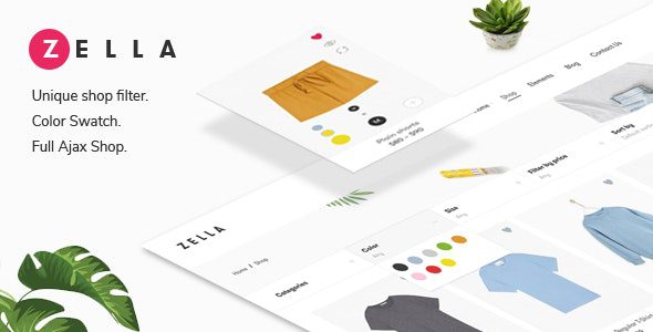 Zella – Woo AJAX WordPress Theme – RTL support v2.3.7 Download