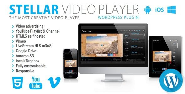 Stellar Video Player – WordPress plugin v.2.5 Download