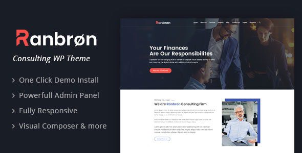 Ranbron v.2.5 – Business and Consulting WordPress Theme Download