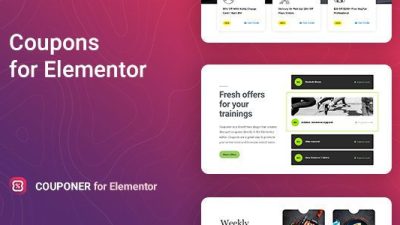 Couponer v.1.0.1 – Discount Coupons for Elementor Free Download