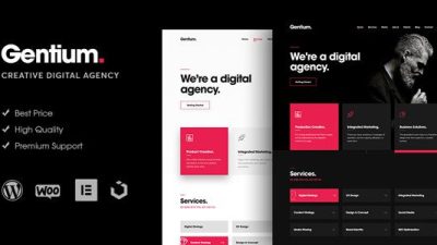 Gentium v.1.1.9 – A Creative Digital Agency WordPress Theme Free Download