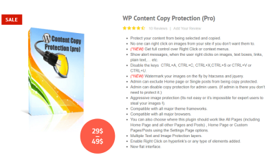 WP Content Copy Protection (Pro) v9.9 Download