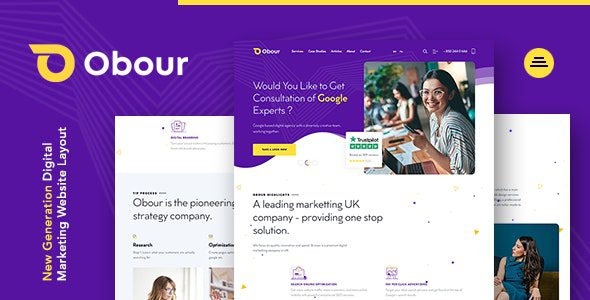 Obour – Digital Marketing Agency WordPress Theme v1.0.0 Download