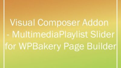Multimedia Playlist Slider for WPBakery Page Builder v1.9.1 Free Download