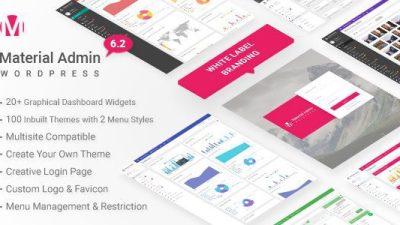Material – White Label WordPress Admin Theme v.8.1 Download