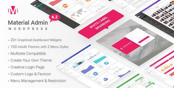 Material – White Label WordPress Admin Theme v.8.1 Download