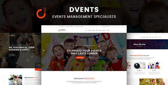 Dvents – Events Management Companies and Agencies WordPress Theme v1.1.8 Download
