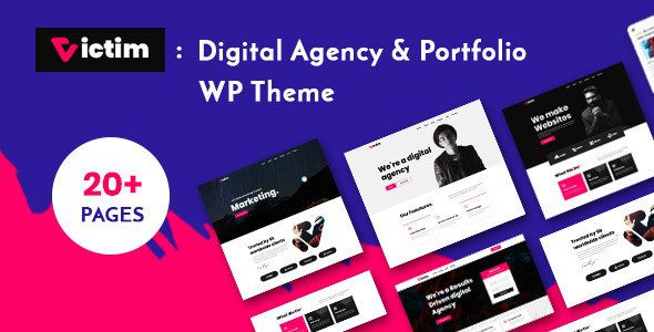 Victim Digital Agency & Portfolio WordPress Theme v1.0.8 Download