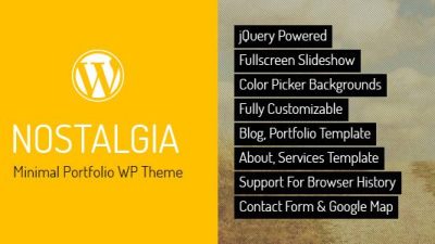 Nostalgia – Responsive Portfolio WordPress Theme v7.6 Download