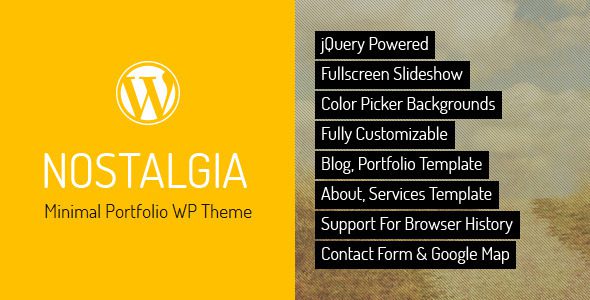 Nostalgia – Responsive Portfolio WordPress Theme v7.6 Download