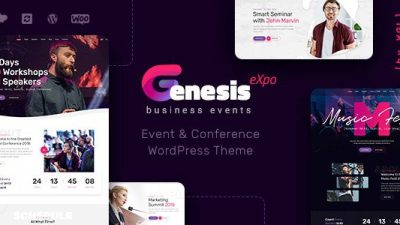 GenesisExpo – Business Events & Conference WordPress Theme v1.3.2 Download