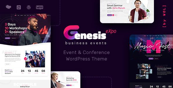 GenesisExpo – Business Events & Conference WordPress Theme v1.3.2 Download