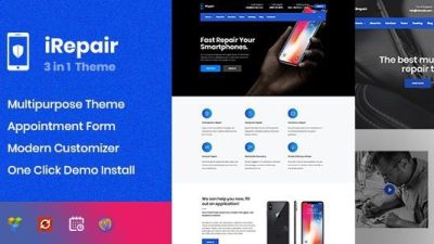 iRepair v2.4.1 – Mobile & Electronic Repair WordPress Theme