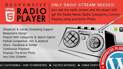 Radio Player Shoutcast & Icecast WordPress Plugin v4.1 Download