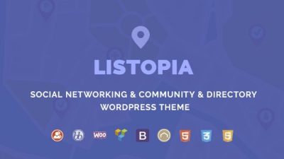 Listopia 目录，社区 WordPress ThemecNulled 下载