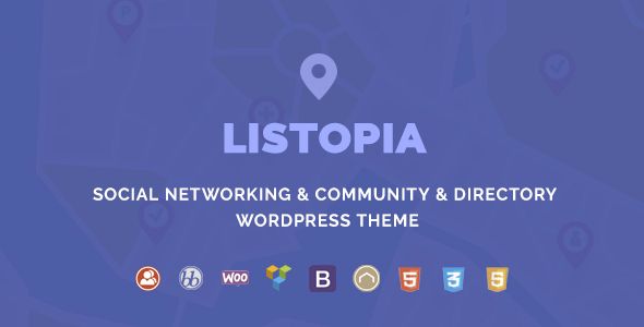 Listopia 目录，社区 WordPress ThemecNulled 下载