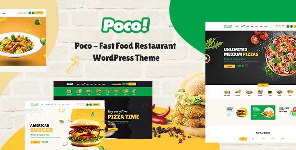 Poco – Fast Food Restaurant WordPress Theme v1.7.0 Download