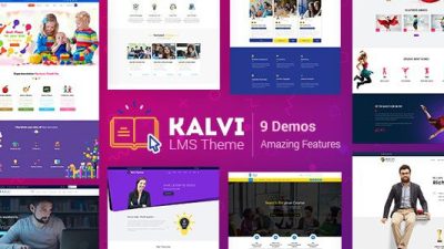 Kalvi v2.8 – LMS Education WordPress Theme Download