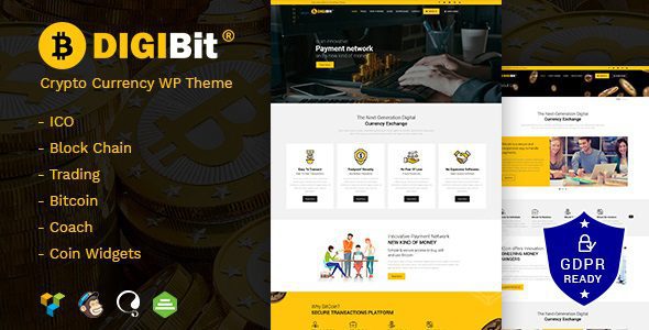 DigiBit v2.0.0 – Cryptocurrency Mining WordPress Theme Free Download